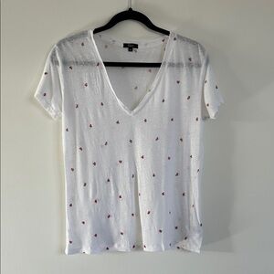 RAILS Cara Strawberry Fields Linen Tee